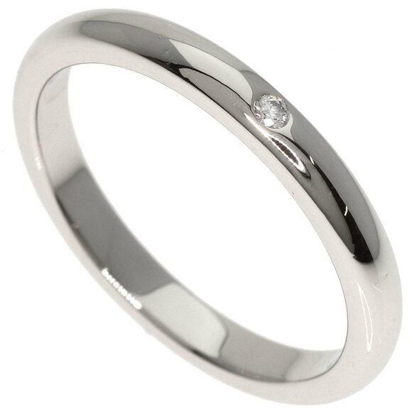 TIFFANY & CO. Platinum Diamond Ring - Picture 10 of 10